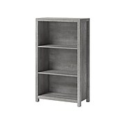 Whalen Fallbrook 3-Shelf 48"H Bookcase, Smoked Ash/Rustic Warm Gray (SPUS-FBBK-GM)