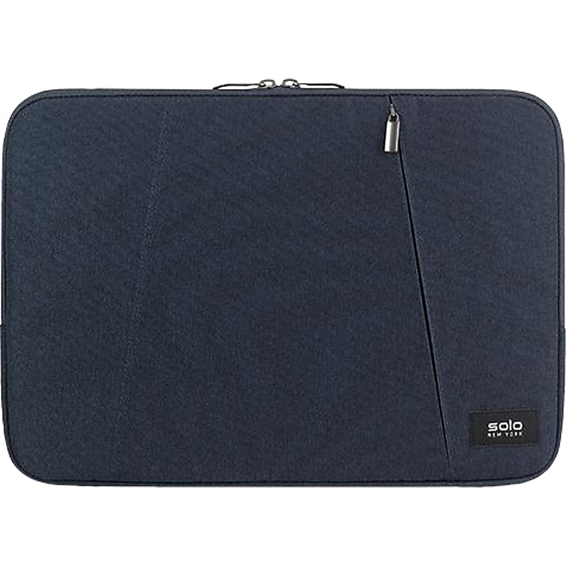 Solo New York Oswald Polyester Laptop Sleeve for 13.3" Laptops, Navy (SLV1613-5) image 1