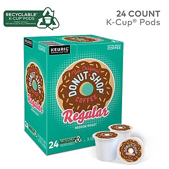 Donut Shop Coffee, Keurig K-Cup Pods, Medium Roast, 24/Box (DIE60052101)
