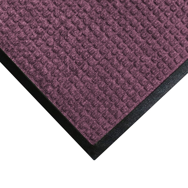 M+A Matting WaterHog Squares Classic Mat, Universal Cleated, 6' x 8', Bordeaux (2006068070) image 1