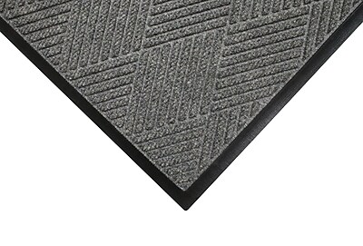 M+A Matting WaterHog Max Diamond Commercial Wiper/Scraper Entrance Floor Mat, 4′ x 6′, Grey Ash (22957346170) Sansujyuku sansujyuku.com
