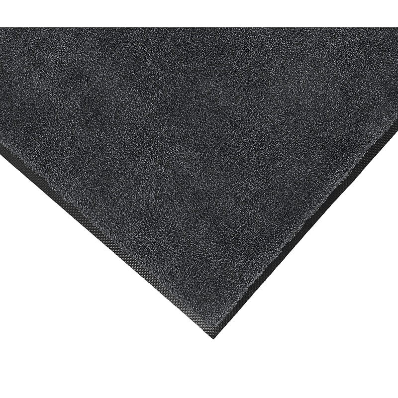 M + A Matting Classic Plush Commercial Wiper Entrance Floor Mat, Smooth, 10' x 3', Midnight Grey (18067310190) image 1