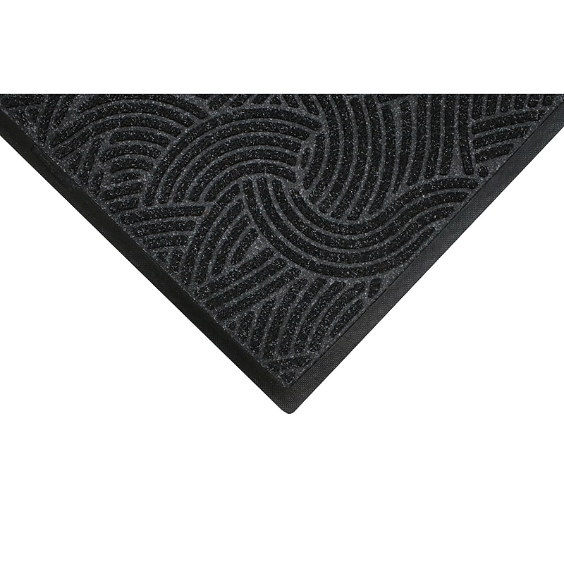M + A Matting WaterHog Plus Indoor Mat, 2.92' x 4.83', Black Smoke (1857035090) image 1