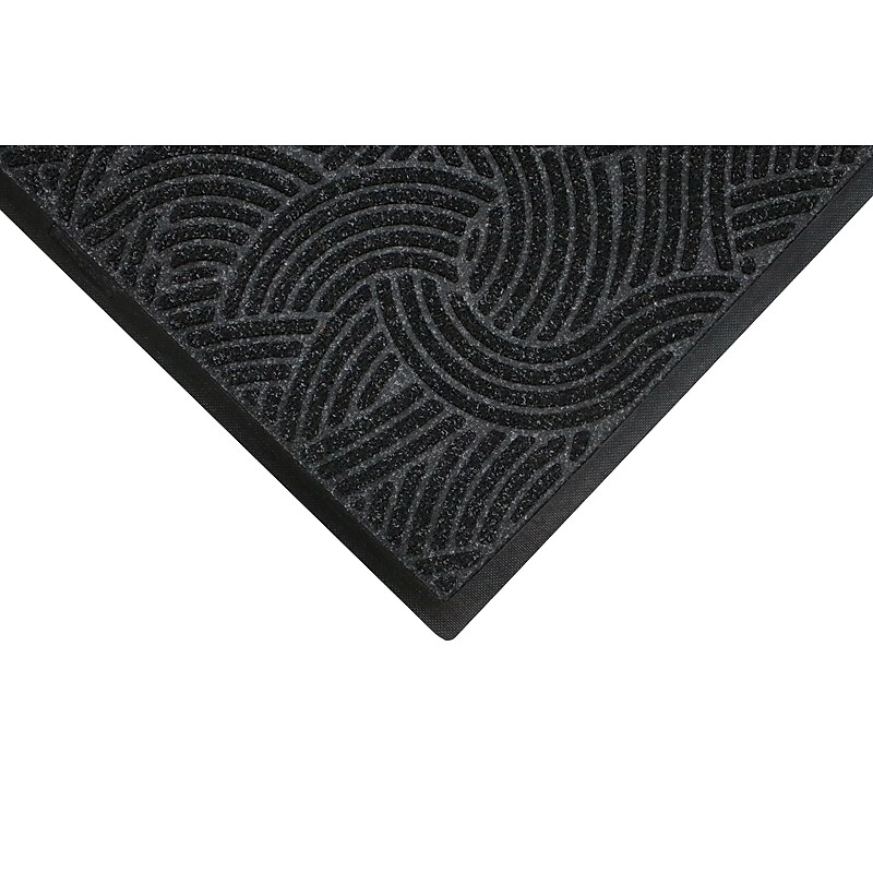 M + A Matting WaterHog Plus Indoor Mat, 2.92' x 9.67', Black Smoke (18570310090) image 1