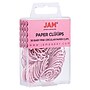 JAM Paper® Colored Circular Paper Clips, Round Paperclips, Baby Pink, 2 Packs of 50 (2187132B)~#|#~sp122682018_sc7