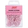 JAM Paper® Colored Circular Paper Clips, Round Paperclips, Baby Pink, 2 Packs of 50 (2187132B)~#|#~sp122682054_sc7