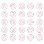 JAM Paper® Colored Circular Paper Clips, Round Paperclips, Baby Pink, 2 Packs of 50 (2187132B)~#|#~sp122682067_sc7