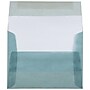 JAM Paper A2 Translucent Vellum Invitation Envelopes, 4.375 x 5.75, Ocean Blue, 50/Pack (PACV602I)~#|#~sp122682077_sc7