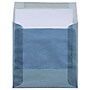 JAM PAPER Square Translucent Vellum Envelopes, 6.5" x 6.5", Surf Blue, 25/Pack (1591933)~#|#~sp122682101_sc7