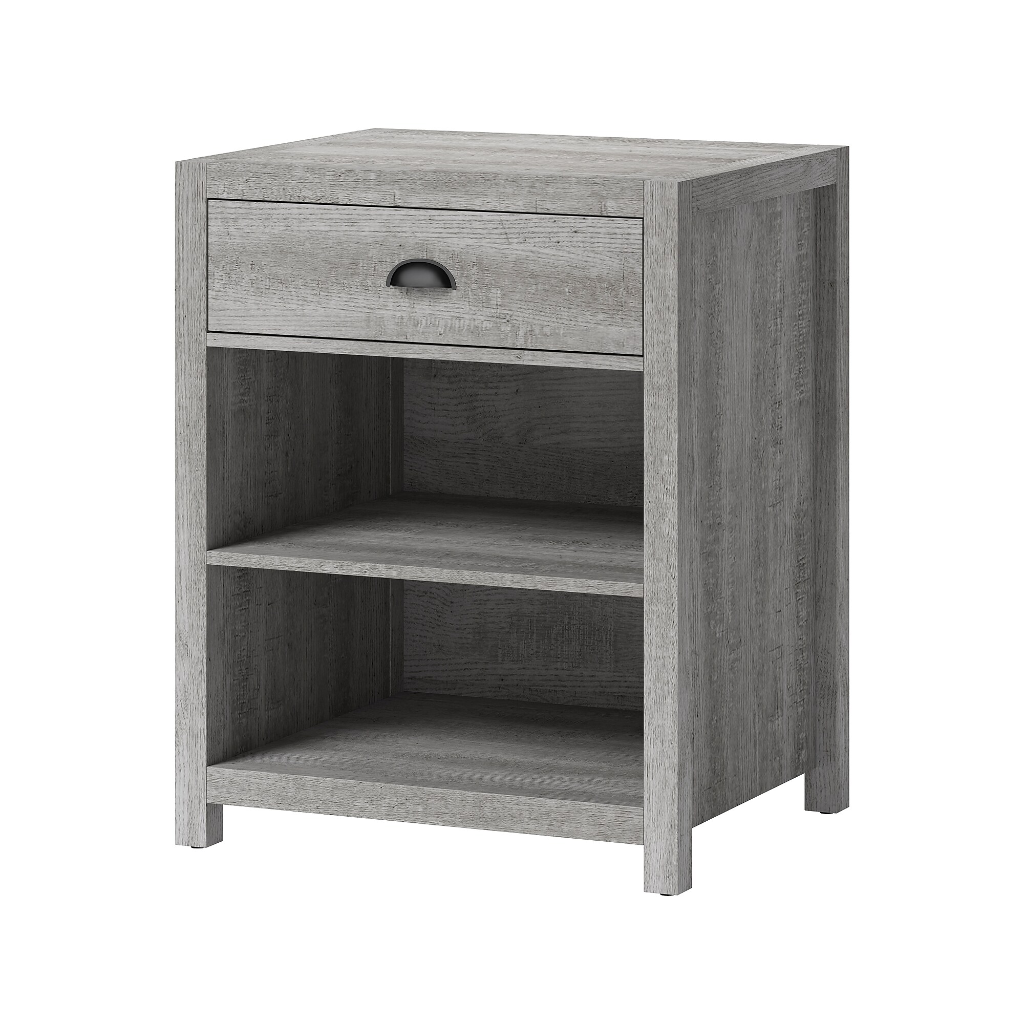 Whalen Fallbrook 2-Shelf Laminate Mobile Printer Stand, Smoked Ash (SPUS-FBPS-GM) Simolary simolary.com