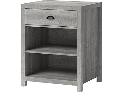 Whalen Fallbrook 2-Shelf Laminate Mobile Printer Stand, Smoked Ash (SPUS-FBPS-GM) Sansujyuku sansujyuku.com