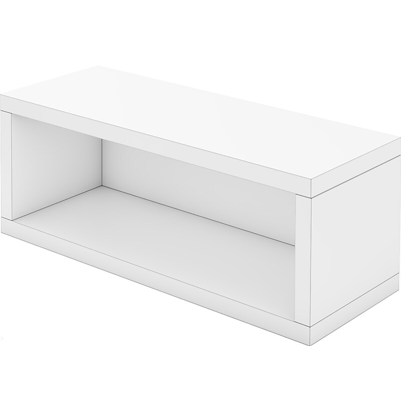Way Basics 7" Eco Stackable CD Storage Rack, White (WB-CD-WE) image 1