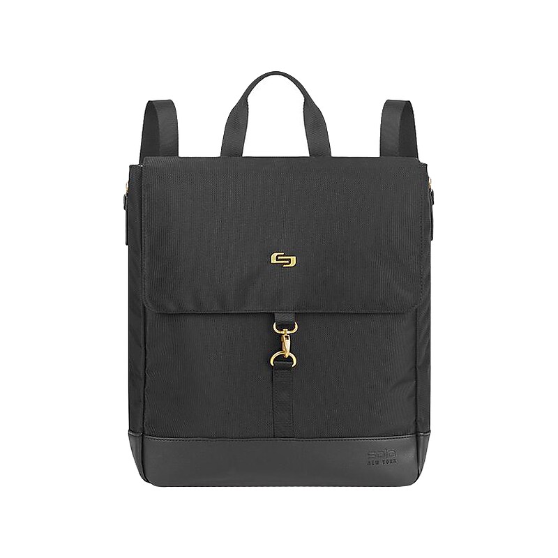 Solo New York Triumph Collection Austin Laptop Tote Backpack, Black Polyester (EXE803-4) image 1