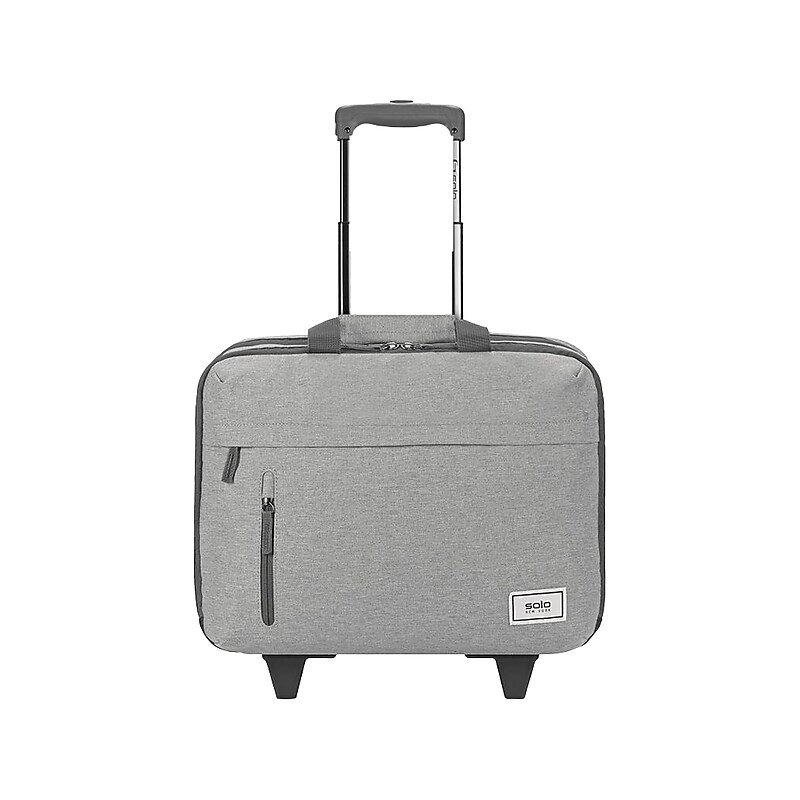 Solo New York Re:Start 15.6" Polyester Rolling Laptop Bag, Heathered Gray (UBN915-10) image 1