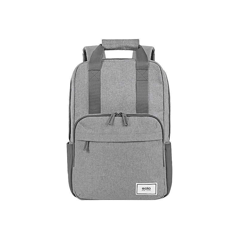 Solo New York Claim 15.6" Laptop Backpack, Heathered Gray Polyester (UBN760-10) image 1
