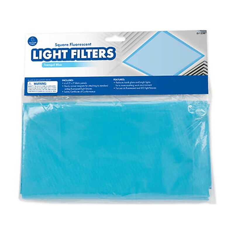 Educational Insights Mini Light Filters, Tranquil Blue, 2’ x 2’, 4/Set (1236) image 1