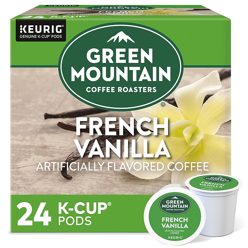 Green Mountain French Vanilla Coffee Keurig® K-Cup® Pods, Light Roast, 24/Box (5000330112) image 1