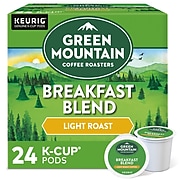 Green Mountain Breakfast Blend Coffee, Keurig® K-Cup® Pods, Light Roast, 24/Box (6520)