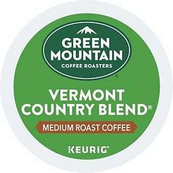Green Mountain Vermont Country Blend Coffee Keurig® K-Cup® Pods, Medium Roast, 24/Box (6602)