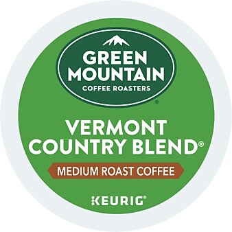 Green Mountain Vermont Country Blend Coffee Keurig® K-Cup® Pods, Medium Roast, 24/Box (6602)
