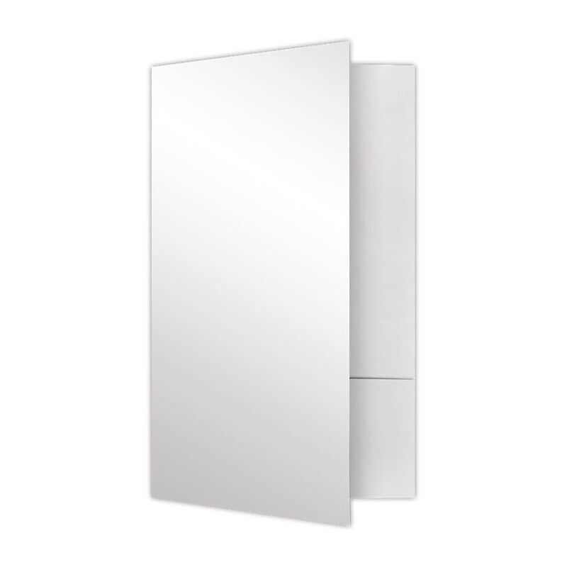 LUX Legal Size Folders, Standard Two Pockets, White Gloss, 250/Pack (LF-118-SG12-250) image 1