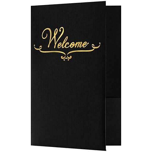 Shop Staples for LUX Folders Standard Two Pockets Gold Foil