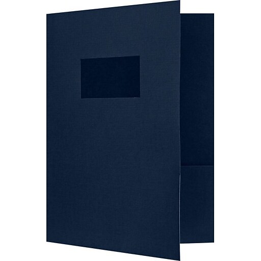 LUX 9 x 12 Presentation Folders Standard Two Pocket w/ Front Cover