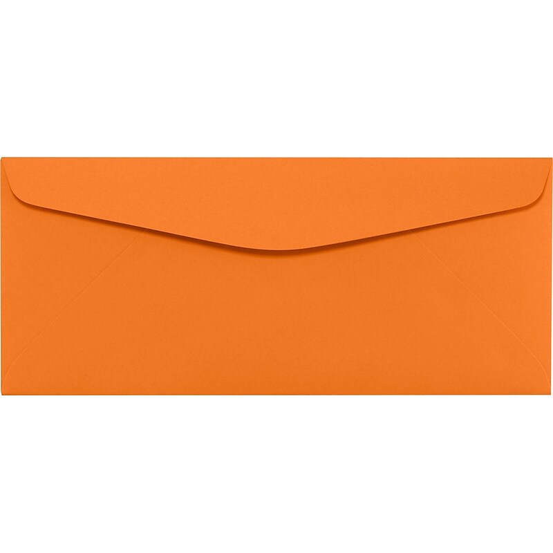 LUX #10 Regular Envelopes (4 1/8 x 9 1/2) 50/Pack, Mandarin (LUX-4260-11-50) image 1