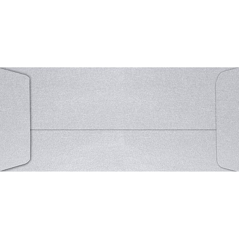 LUX #10 Open End Envelopes (4 1/8 x 9 1/2) 50/Pack, Silver Metallic (7716-06-50) image 1
