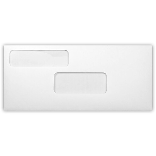 LUX 9 Double Window Envelopes (3 7/8 x 8 7/8) 500/Pack, 24lb. White