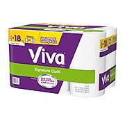 Viva Signature Cloth Kitchen Roll Paper Towels, 1-Ply, 156 Sheets/Roll, 6 Rolls/Pack (53353)