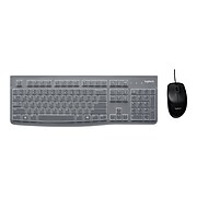 Logitech MK120 Desktop Combo for Education with Protective Keyboard Cover Ergonomic and Mouse, Black (920-010020)