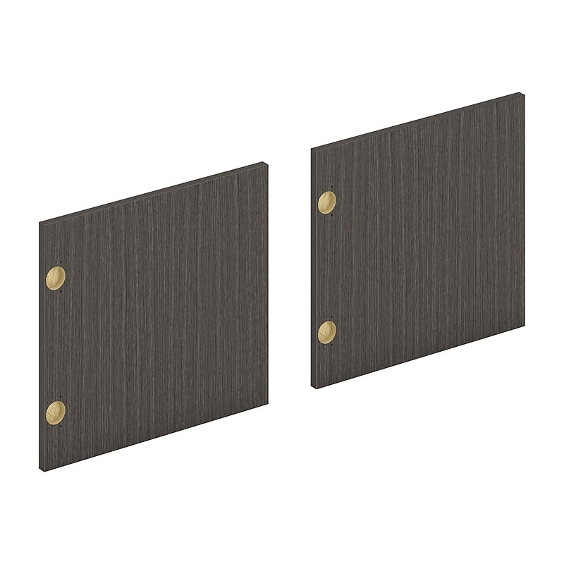 HON Mod 16"W Hutch Doors, Slate Teak (HONLDR66LMLS1) image 1