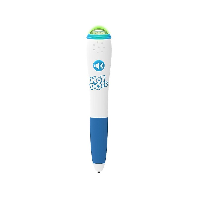 Educational Insights Hot Dots Interactive Pen, White/Blue, 6/Pack (2438) image 1