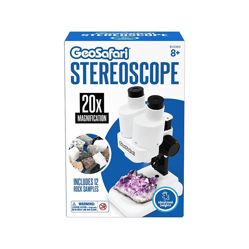 Educational Insights GeoSafari Stereoscope, White/Black (5303) image 1