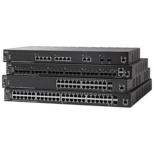 Cisco™ SG350X-48MP Managed 48-Port Gigabit PoE+ Rack Mountable Ethernet  Switch, Black