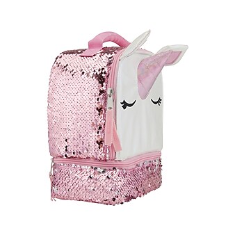 Accessory Innovations Lunch Bag, White/Pink/Silver (B21GC49616-ST)