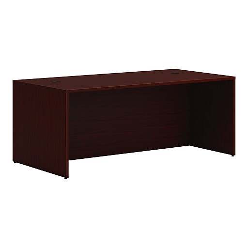 HON Mod 72" Desk Shell, Traditional Mahogany (HLPLDS7236.LTM1) Staples