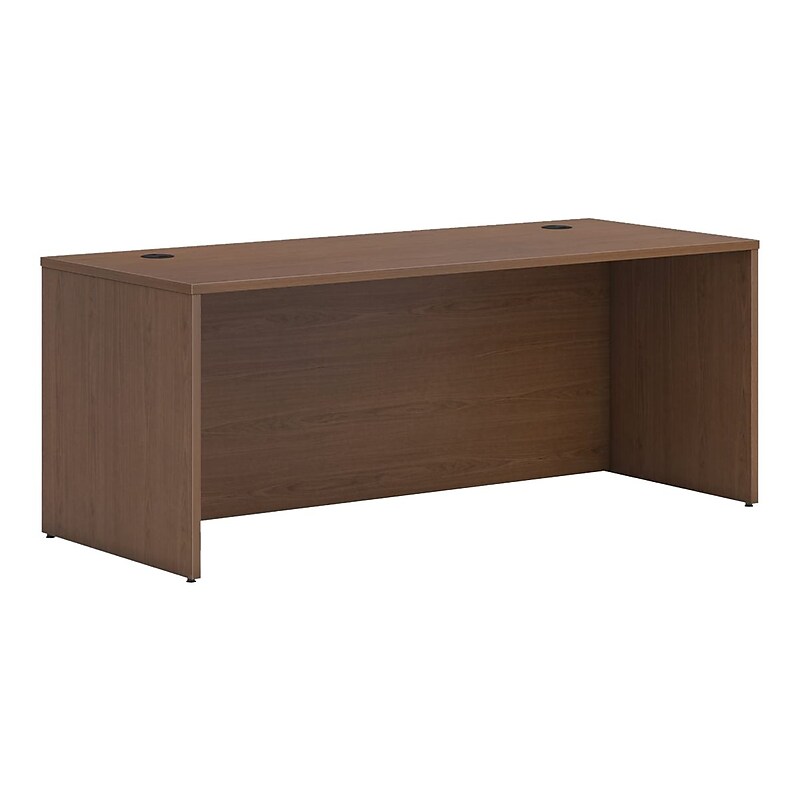 HON Mod 72" Desk Shell, Sepia Walnut (HLPLDS7230.LSE1) image 1