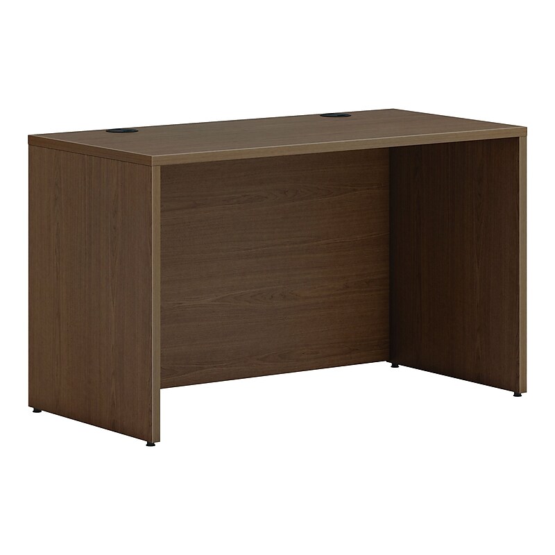 HON Mod 48" Credenza Desk Shell, Sepia Walnut (HLPLCS4824.LSE1) image 1
