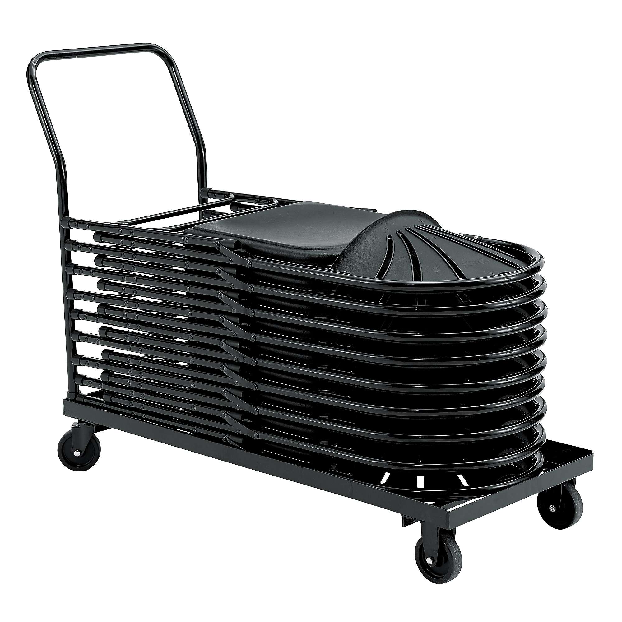 National Public Seating Folding Chair Dolly For 1100 Series Chairs, Black (DY1100) Sansujyuku sansujyuku.com