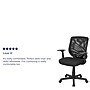 Flash Furniture Norris Ergonomic Mesh Swivel Mid-Back Tapered Back Task Office Chair, Black (LFW95ABK)~#|#~sp123068898_sc7