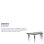Flash Furniture Wren Trapezoid Activity Table, 22.5" x 45", Height Adjustable, Gray (XUA2448TRAPGYHP)~#|#~sp123069727_sc7
