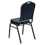 Flash Furniture HERCULES Series Vinyl Banquet Stacking Chair, Navy/Silver Vein Frame, 4 Pack (4FDC01SVNY)~#|#~sp123070382_sc7