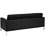 Flash Furniture HERCULES Lacey Series 80" LeatherSoft Sofa with Stainless Steel Frame, Black (ZBLACEY8312SOBK)~#|#~sp123071191_sc7
