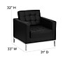 Flash Furniture Hercules Lacey Leather Accent Chair, Black (ZBLACEY8312CHBK)~#|#~sp123071227_sc7