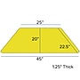 Flash Furniture Wren Trapezoid Activity Table, 22.5" x 45", Height Adjustable, Yellow (XUA2448TRPYELHP)~#|#~sp123071405_sc7