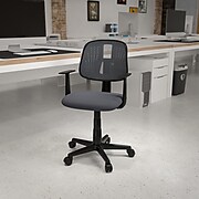 Flash Furniture Nylon Swivel Computer and Desk Chair, Gray (LF134AGY)