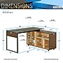 Techni Mobili 56" L-Shaped Desk, Oak (RTA-385DL-OAK)~#|#~sp123074624_sc7