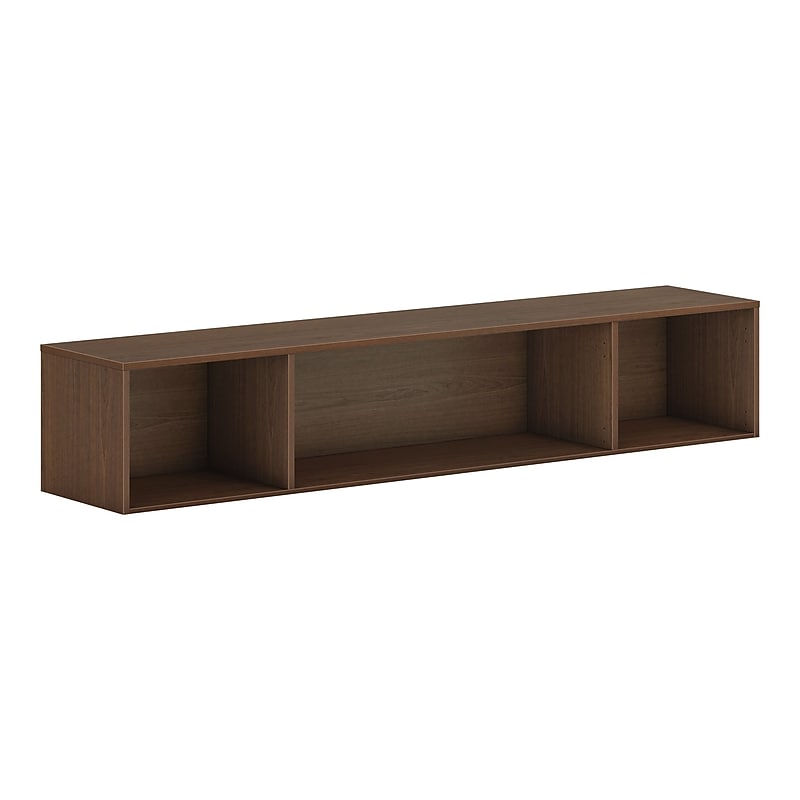 HON Mod 13.5" Wall Cabinet with 1 Shelf, Sepia Walnut (HLPLWMH72.LSE1) image 1